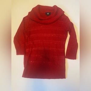 Women’s sparkly red sweater size M